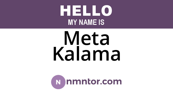 Meta Kalama