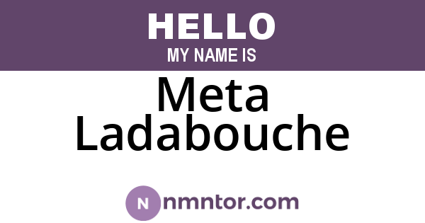 Meta Ladabouche