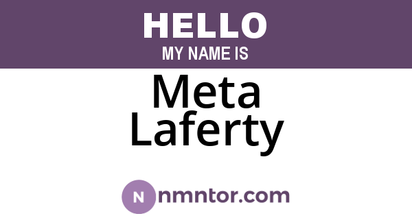 Meta Laferty