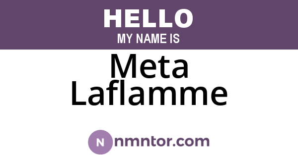 Meta Laflamme