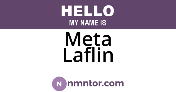Meta Laflin