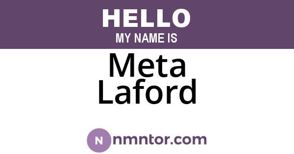 Meta Laford