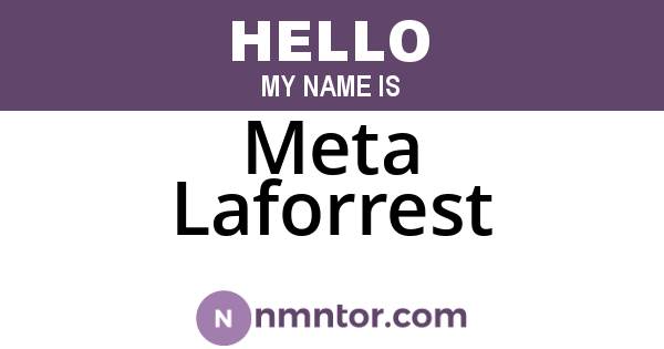 Meta Laforrest