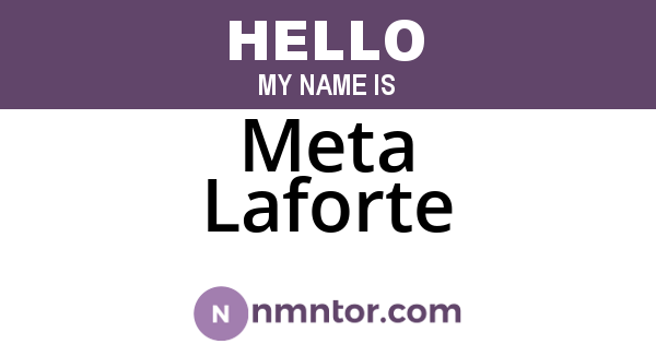 Meta Laforte