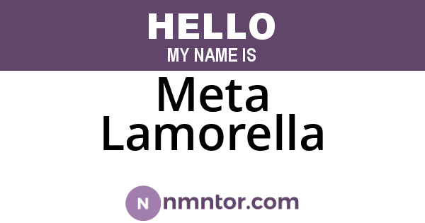Meta Lamorella