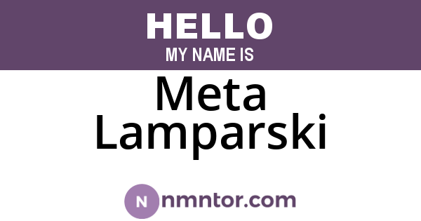 Meta Lamparski