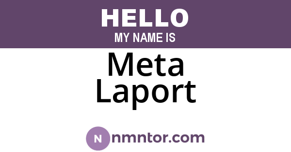 Meta Laport