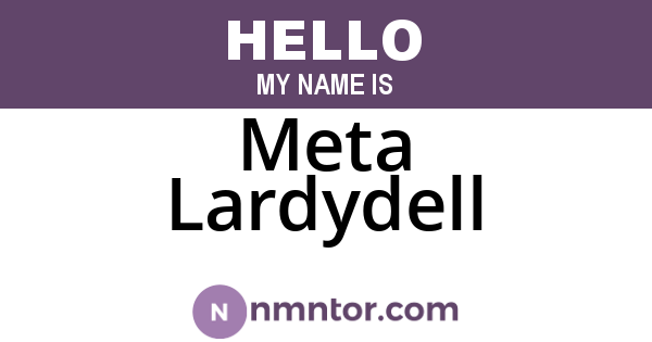 Meta Lardydell
