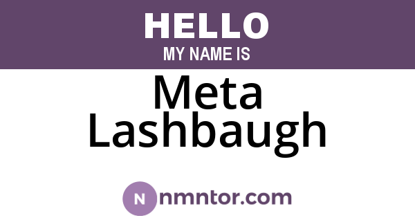 Meta Lashbaugh