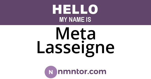 Meta Lasseigne