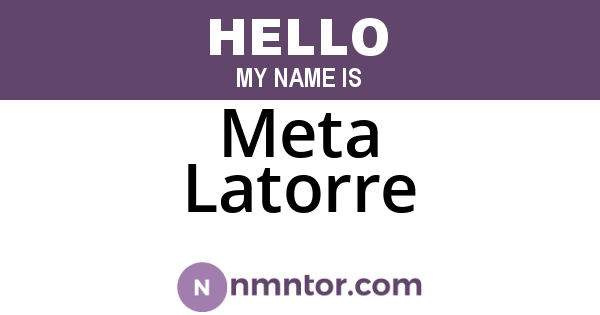 Meta Latorre