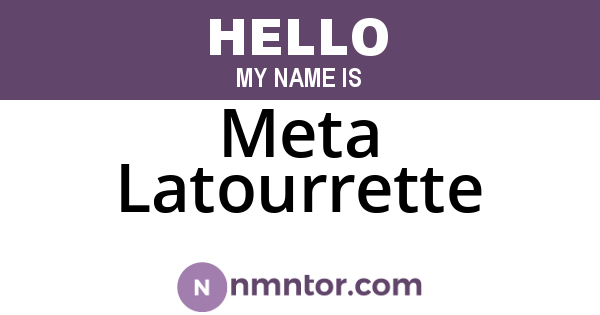 Meta Latourrette