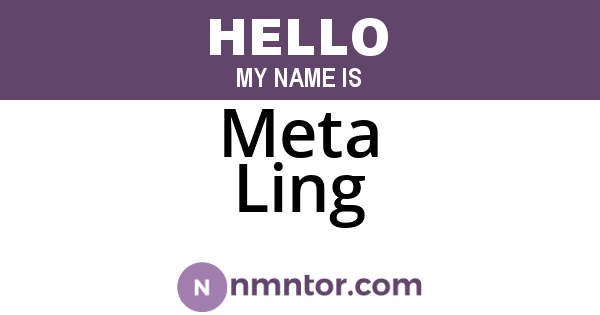 Meta Ling