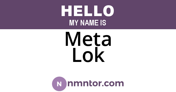 Meta Lok