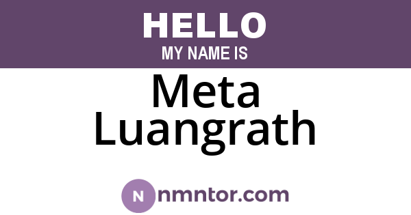 Meta Luangrath