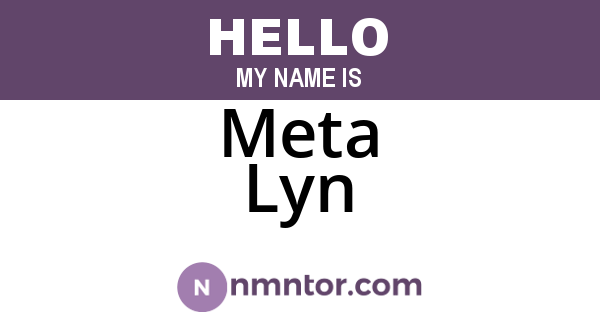 Meta Lyn