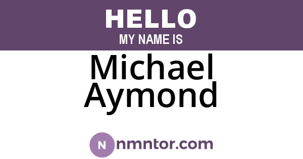 Michael Aymond