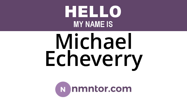 Michael Echeverry