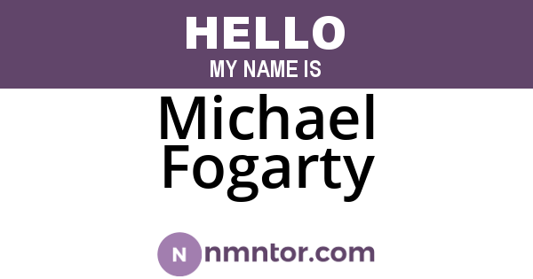Michael Fogarty
