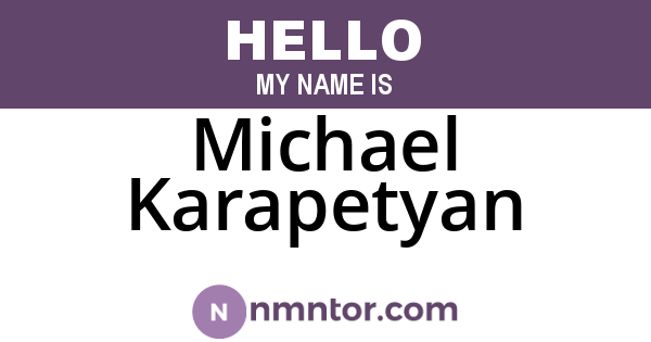 Michael Karapetyan