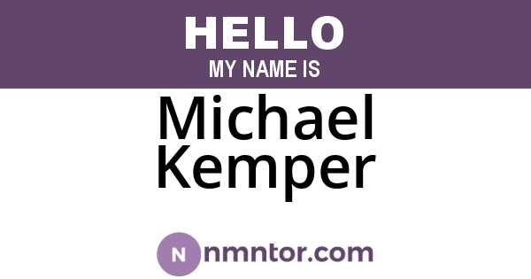 Michael Kemper