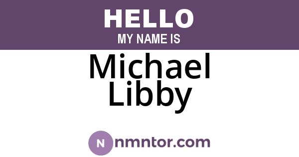 Michael Libby