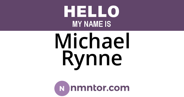 Michael Rynne