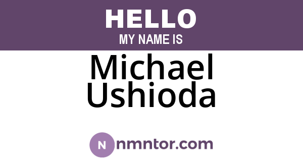 Michael Ushioda