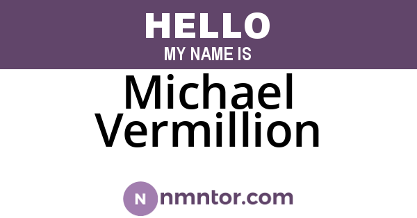 Michael Vermillion