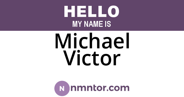 Michael Victor