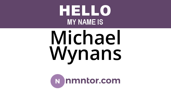 Michael Wynans