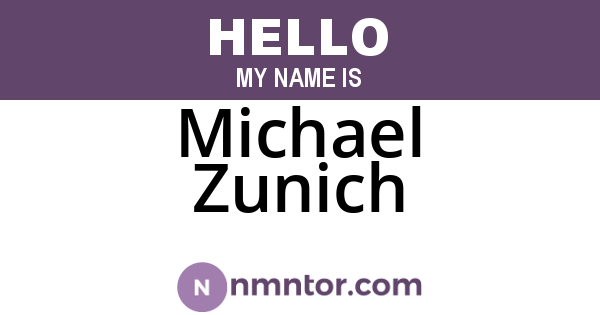 Michael Zunich