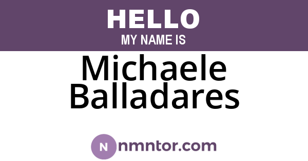 Michaele Balladares