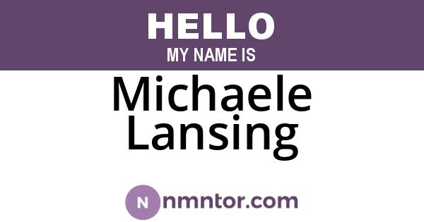 Michaele Lansing