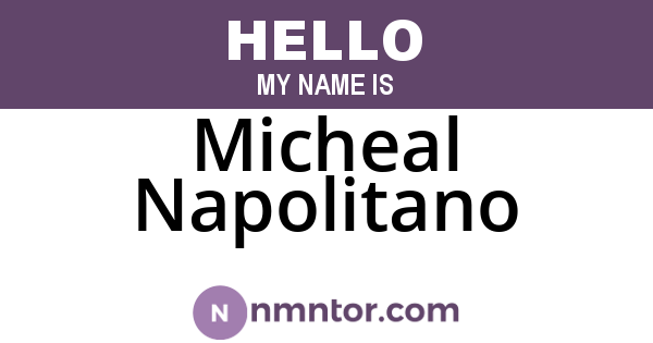 Micheal Napolitano