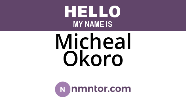 Micheal Okoro