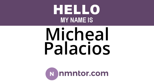 Micheal Palacios