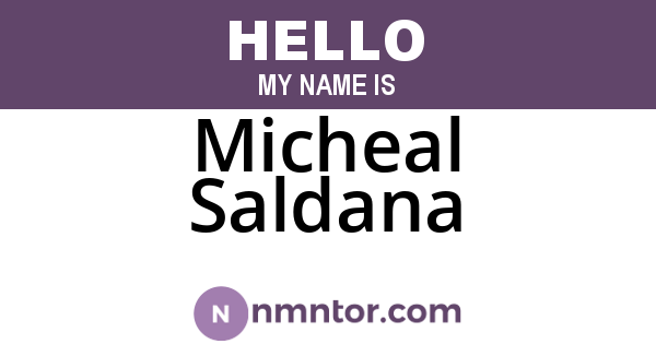 Micheal Saldana