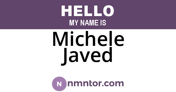 Michele Javed