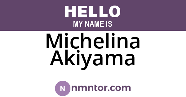 Michelina Akiyama