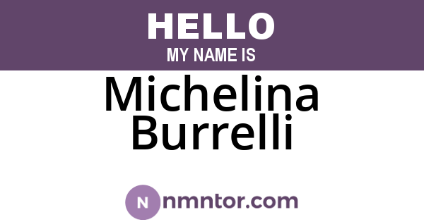 Michelina Burrelli