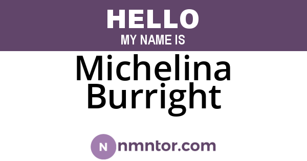 Michelina Burright