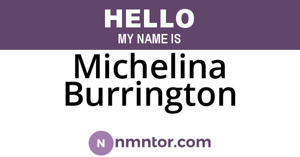 Michelina Burrington