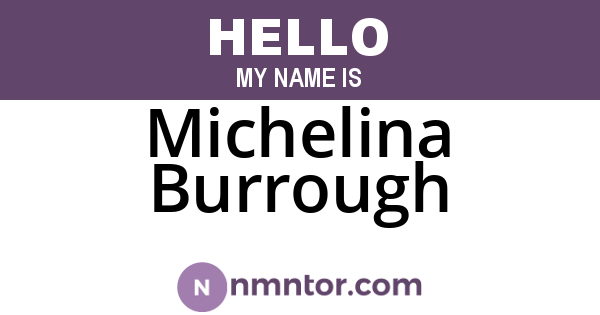 Michelina Burrough