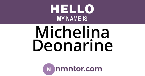 Michelina Deonarine