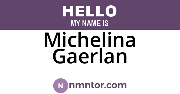 Michelina Gaerlan