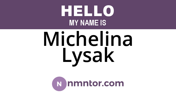 Michelina Lysak
