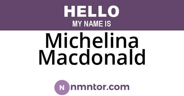 Michelina Macdonald