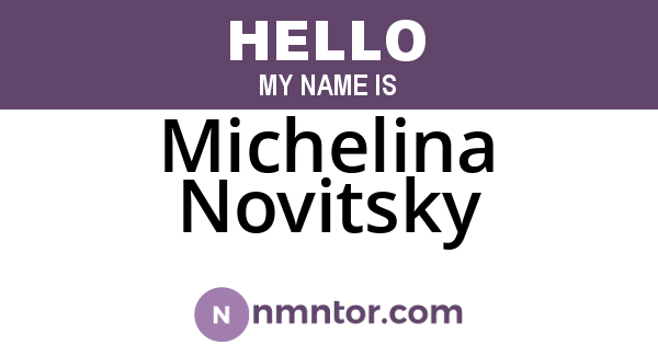 Michelina Novitsky