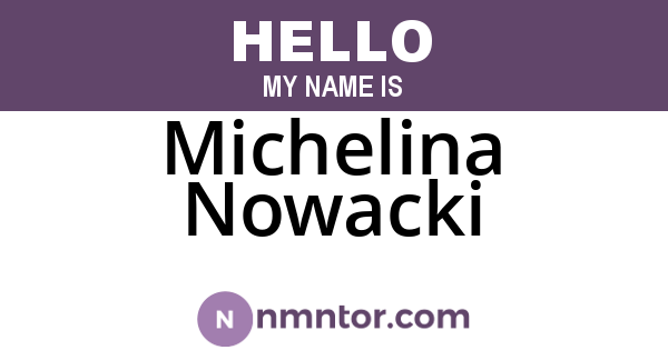 Michelina Nowacki